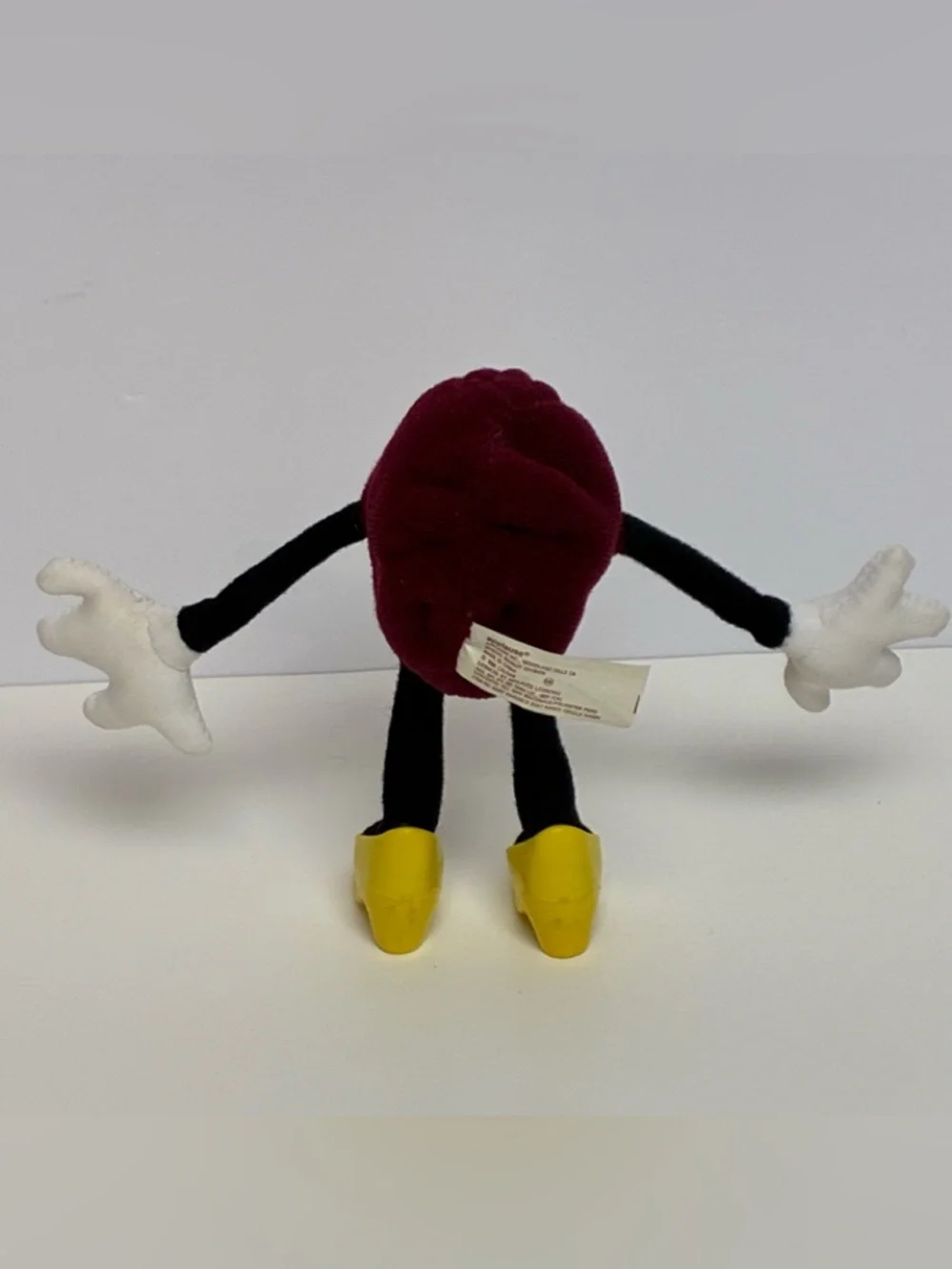 Hardee's Vintage Plush Bendable California Raisins Lady 1988 Applause Heels 6in